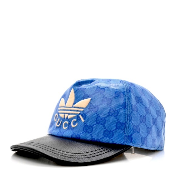 Gucci x adidas unisex limited edition GG supreme logo baseball cap hat NEW